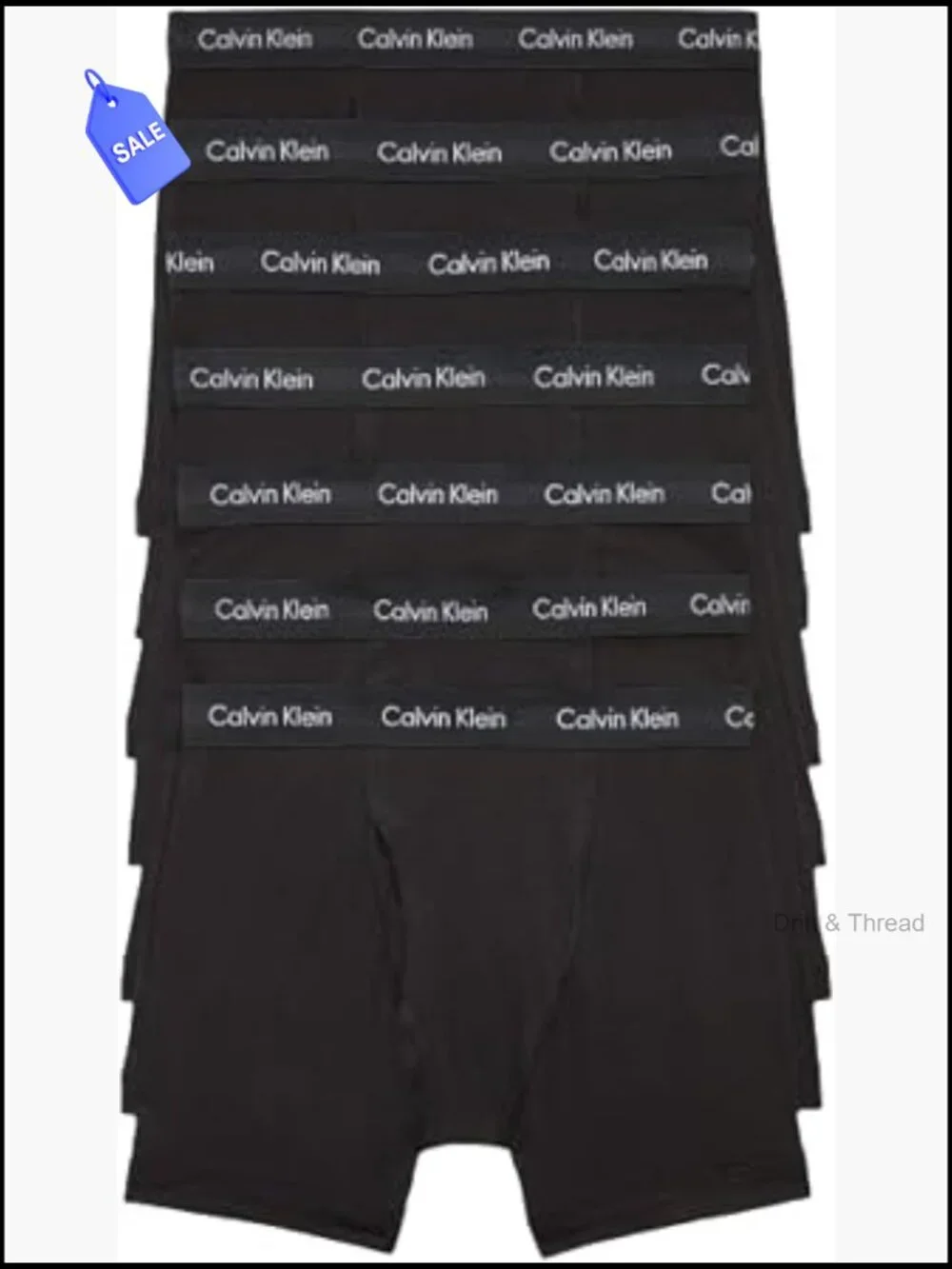 Cotton Stretch 7-Pack Men's Boxer Briefs - X-Large